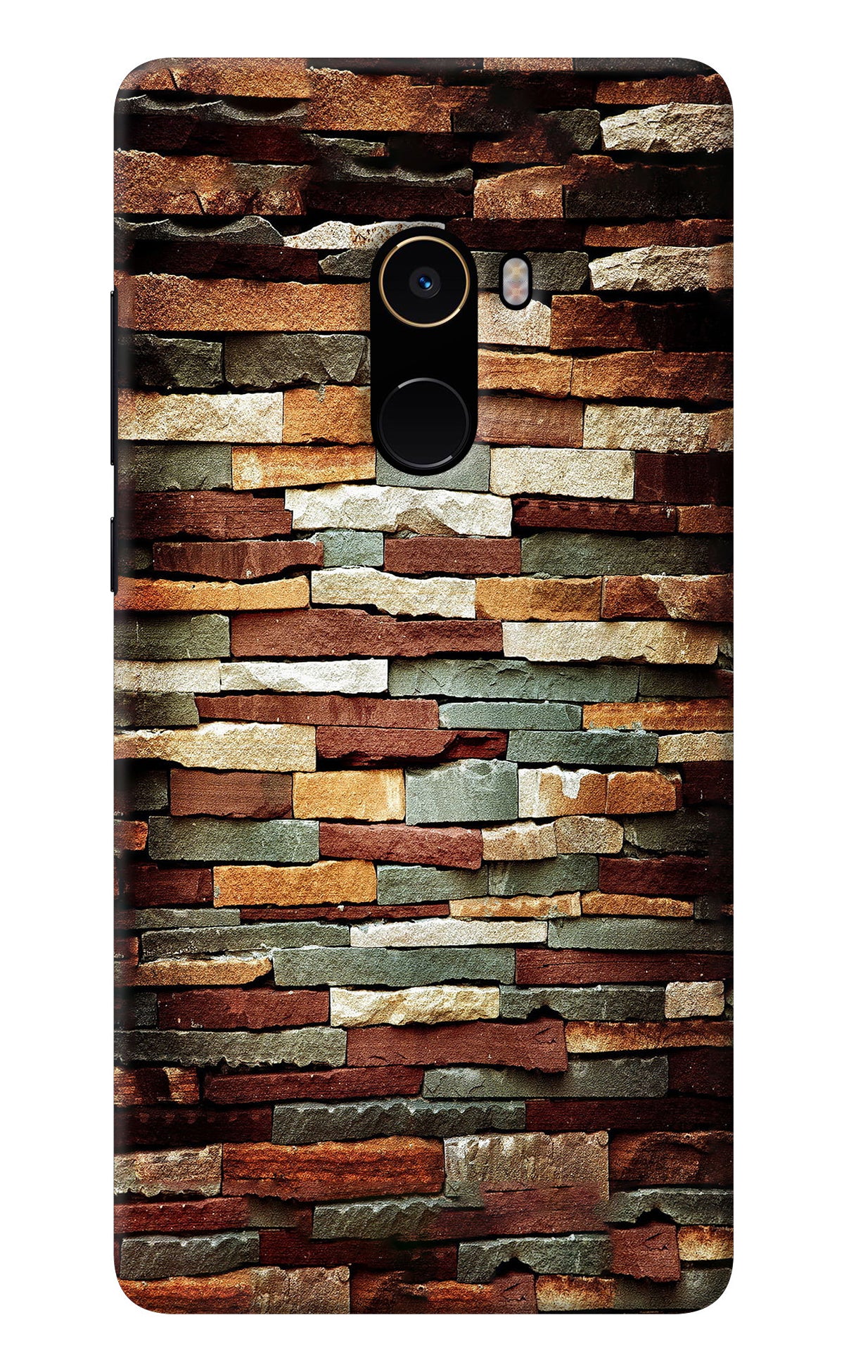 Bricks Pattern Mi Mix 2 Back Cover