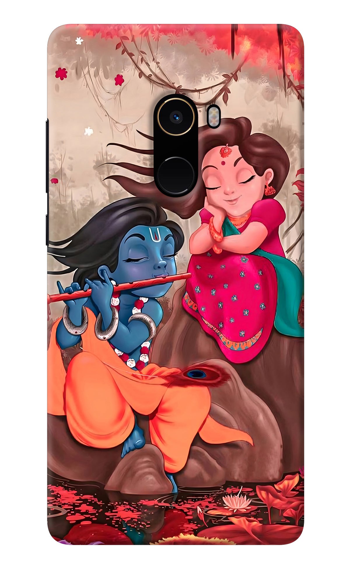 Radhe Krishna Mi Mix 2 Back Cover