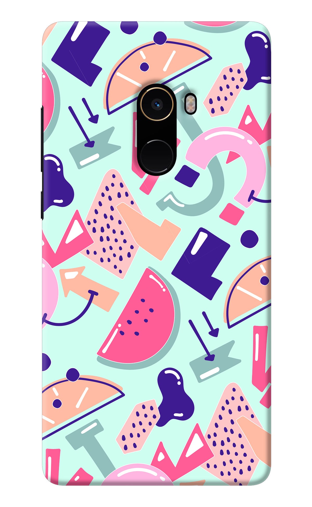 Doodle Pattern Mi Mix 2 Back Cover