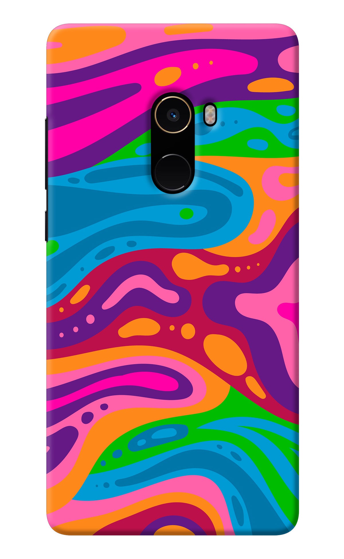 Trippy Pattern Mi Mix 2 Back Cover