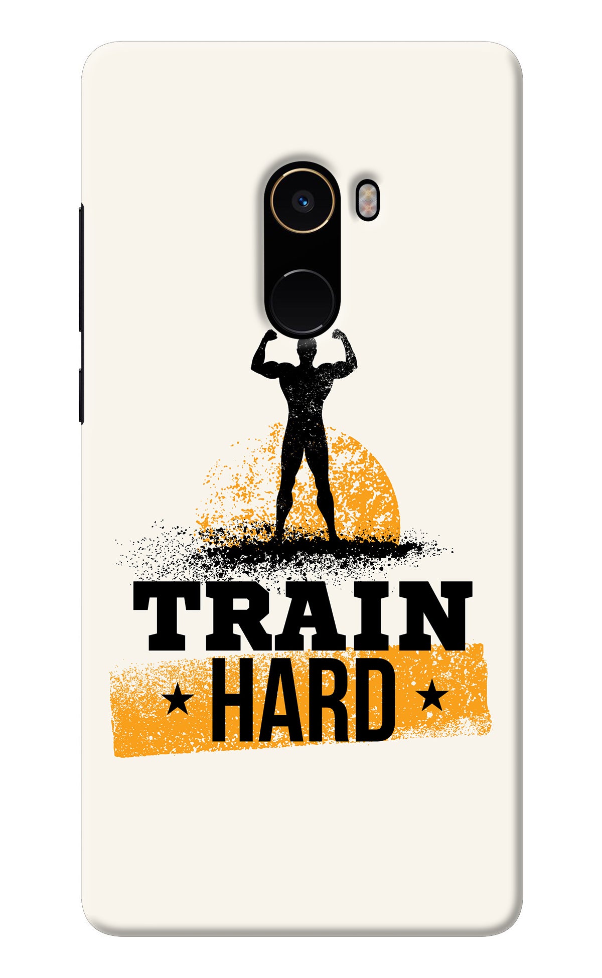 Train Hard Mi Mix 2 Back Cover