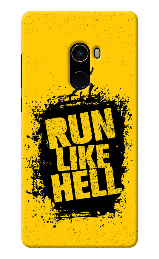 Run Like Hell Mi Mix 2 Back Cover