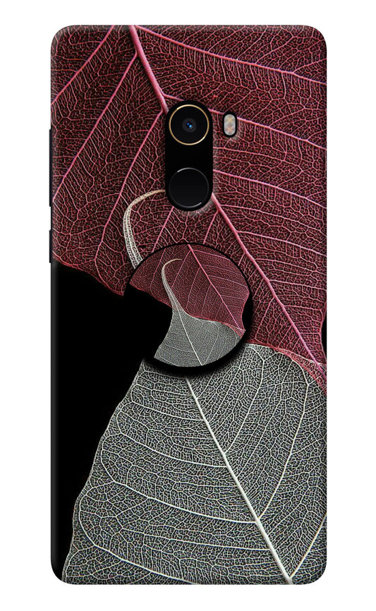 Leaf Pattern Mi Mix 2 Pop Case