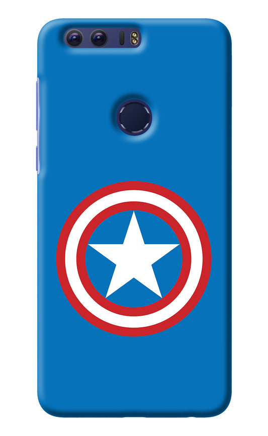 Captain America Logo Honor 8 Back Cover