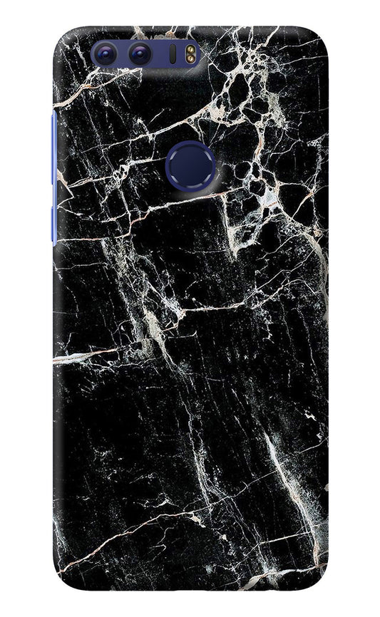 Black Marble Texture Honor 8 Back Cover