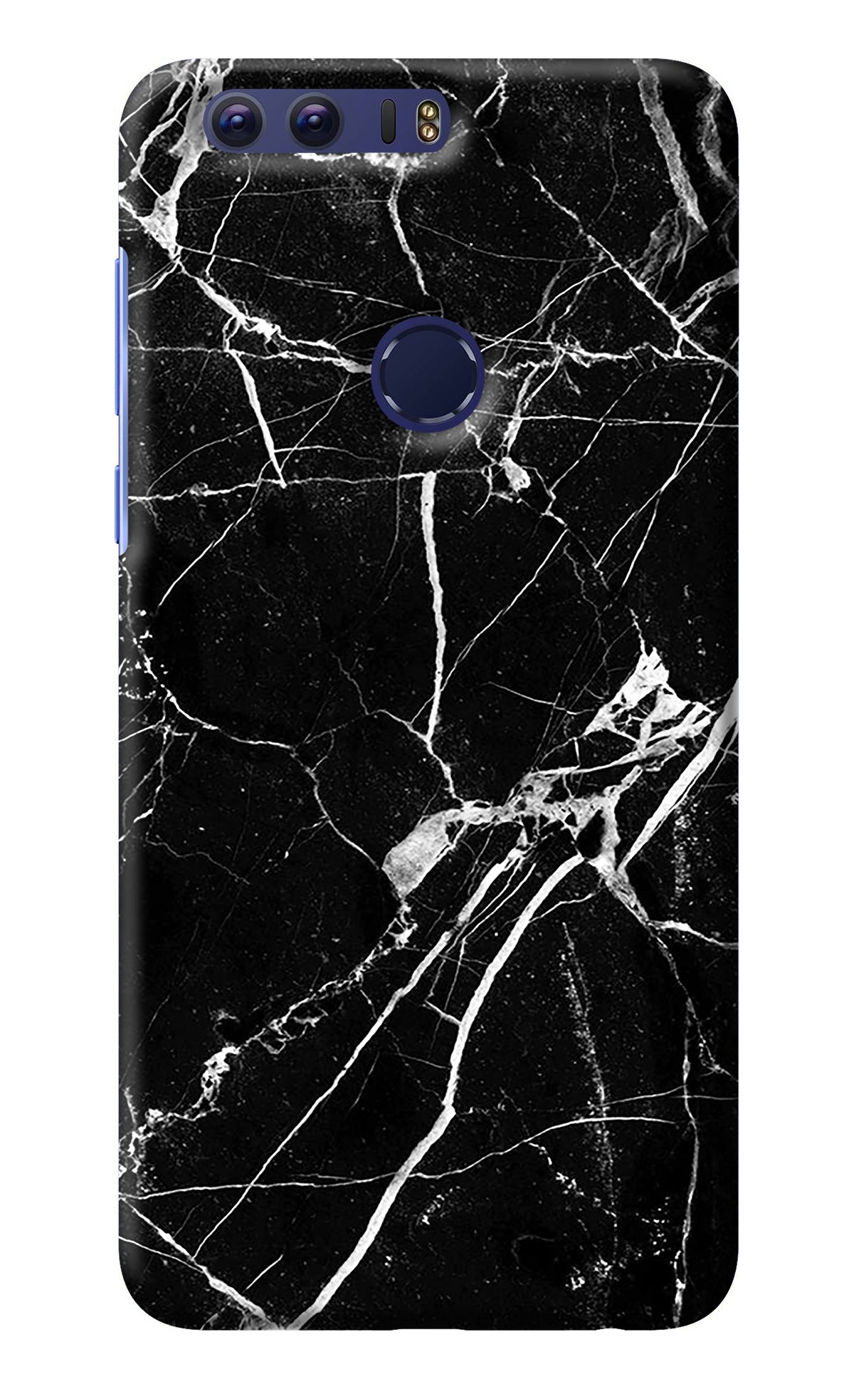 Black Marble Pattern Honor 8 Back Cover