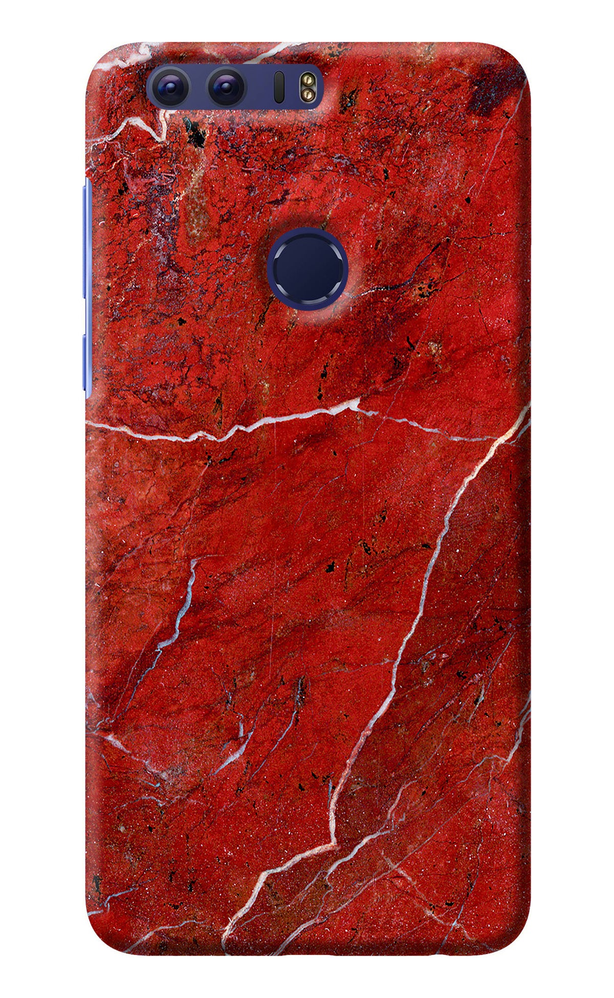 Red Marble Design Honor 8 Back Cover