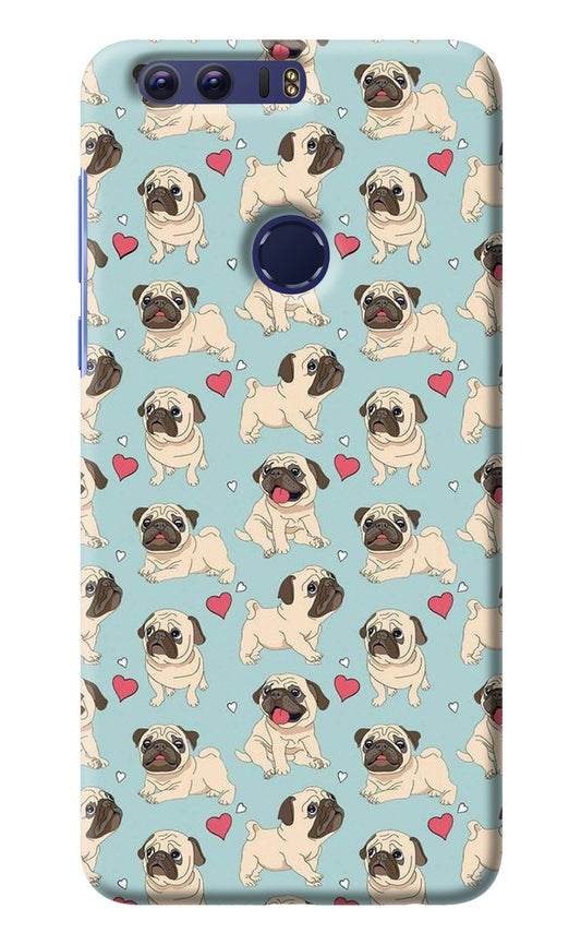 Pug Dog Honor 8 Back Cover