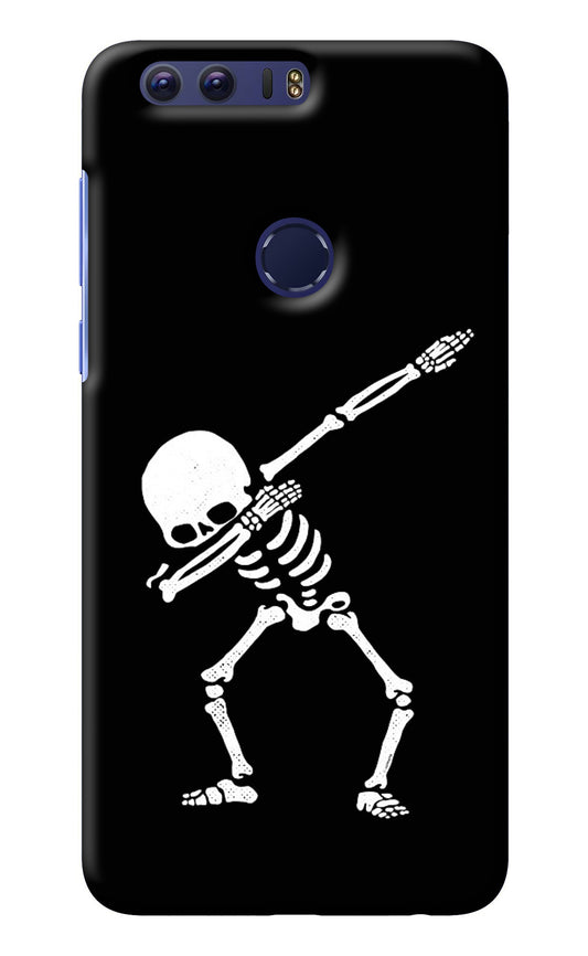 Dabbing Skeleton Art Honor 8 Back Cover