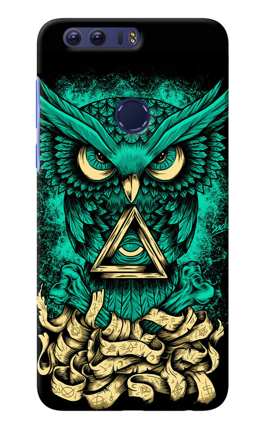 Green Owl Honor 8 Back Cover