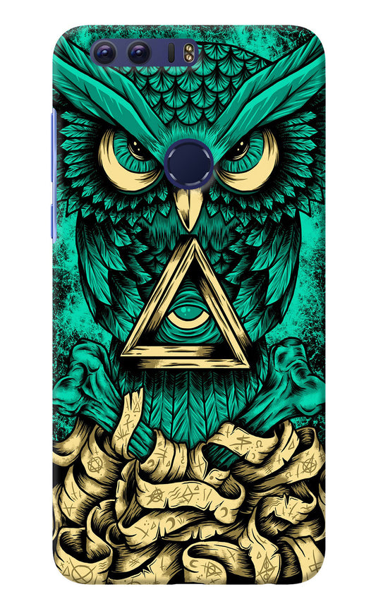 Green Owl Honor 8 Back Cover