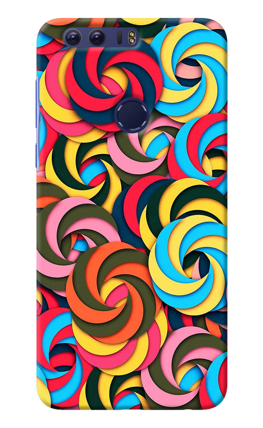 Spiral Pattern Honor 8 Back Cover