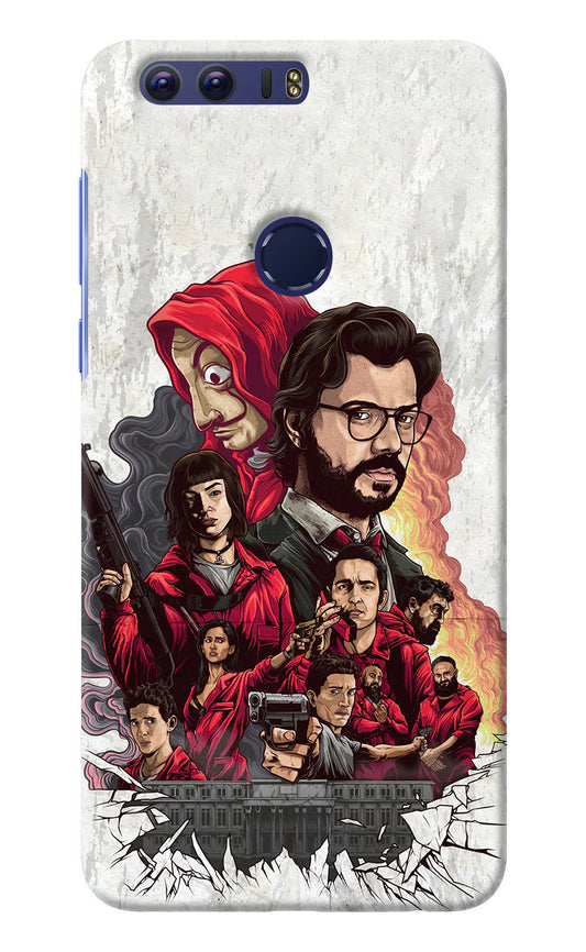 Money Heist Artwork Honor 8 Back Cover