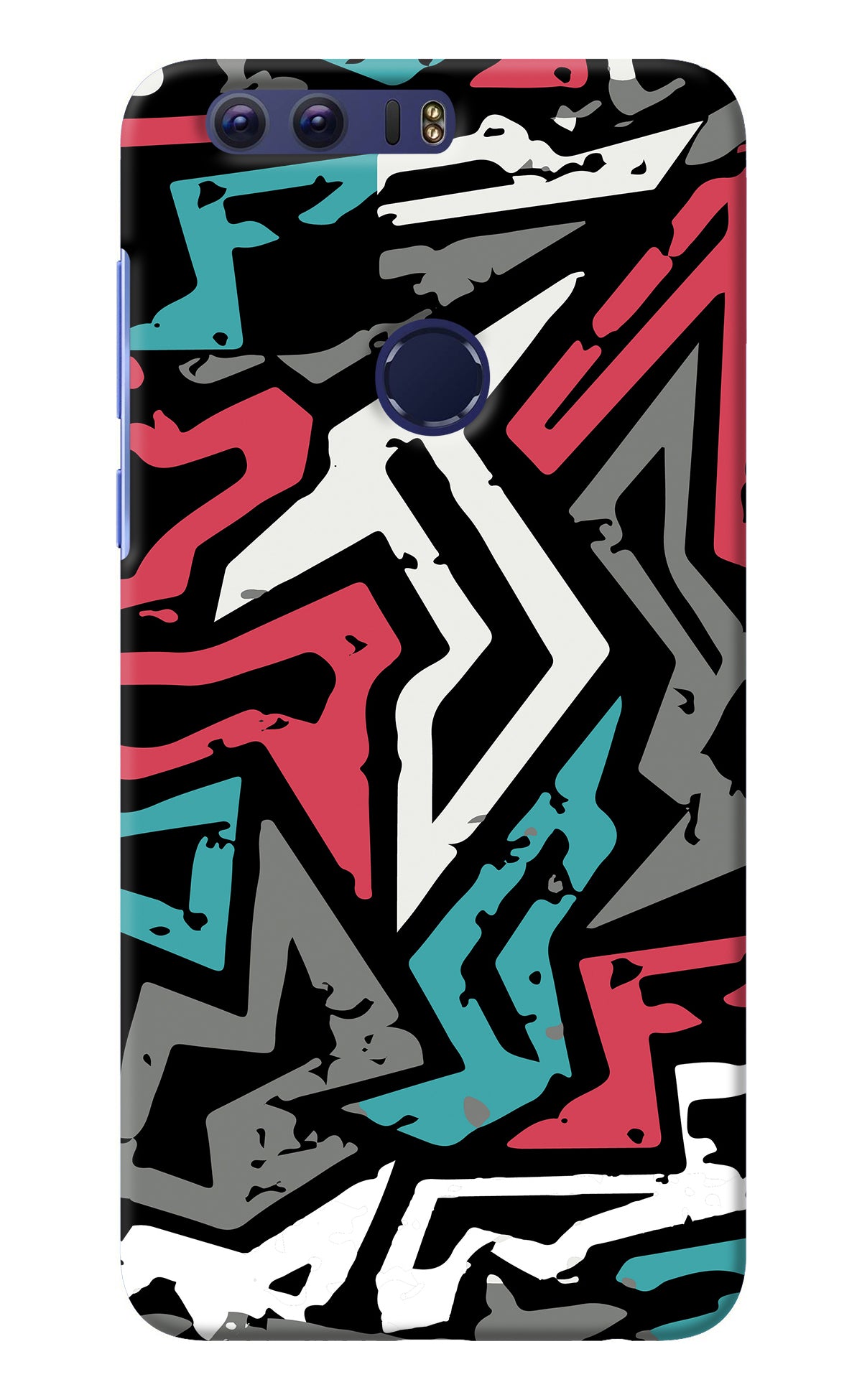 Geometric Graffiti Honor 8 Back Cover