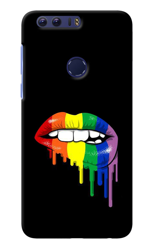 Lips Biting Honor 8 Back Cover