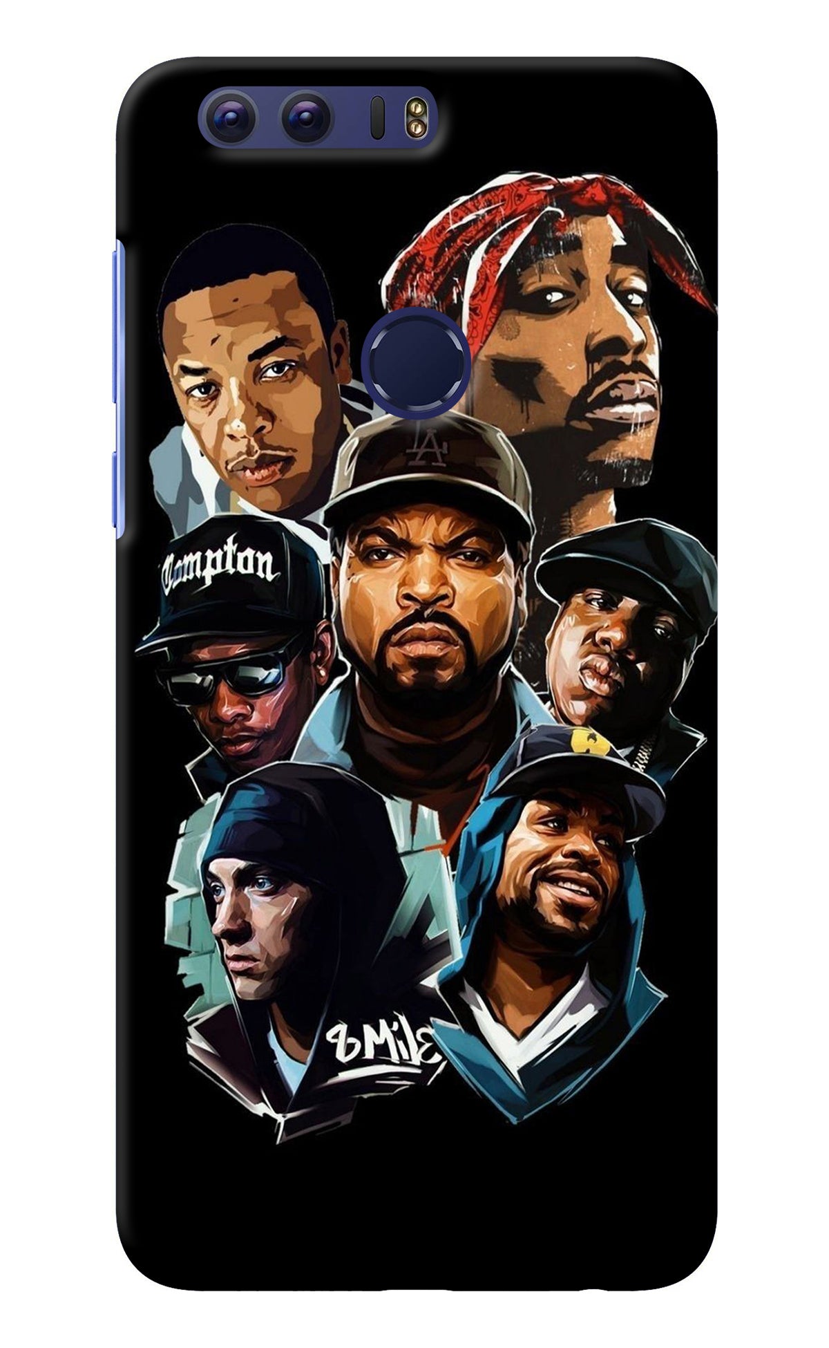 Rappers Honor 8 Back Cover