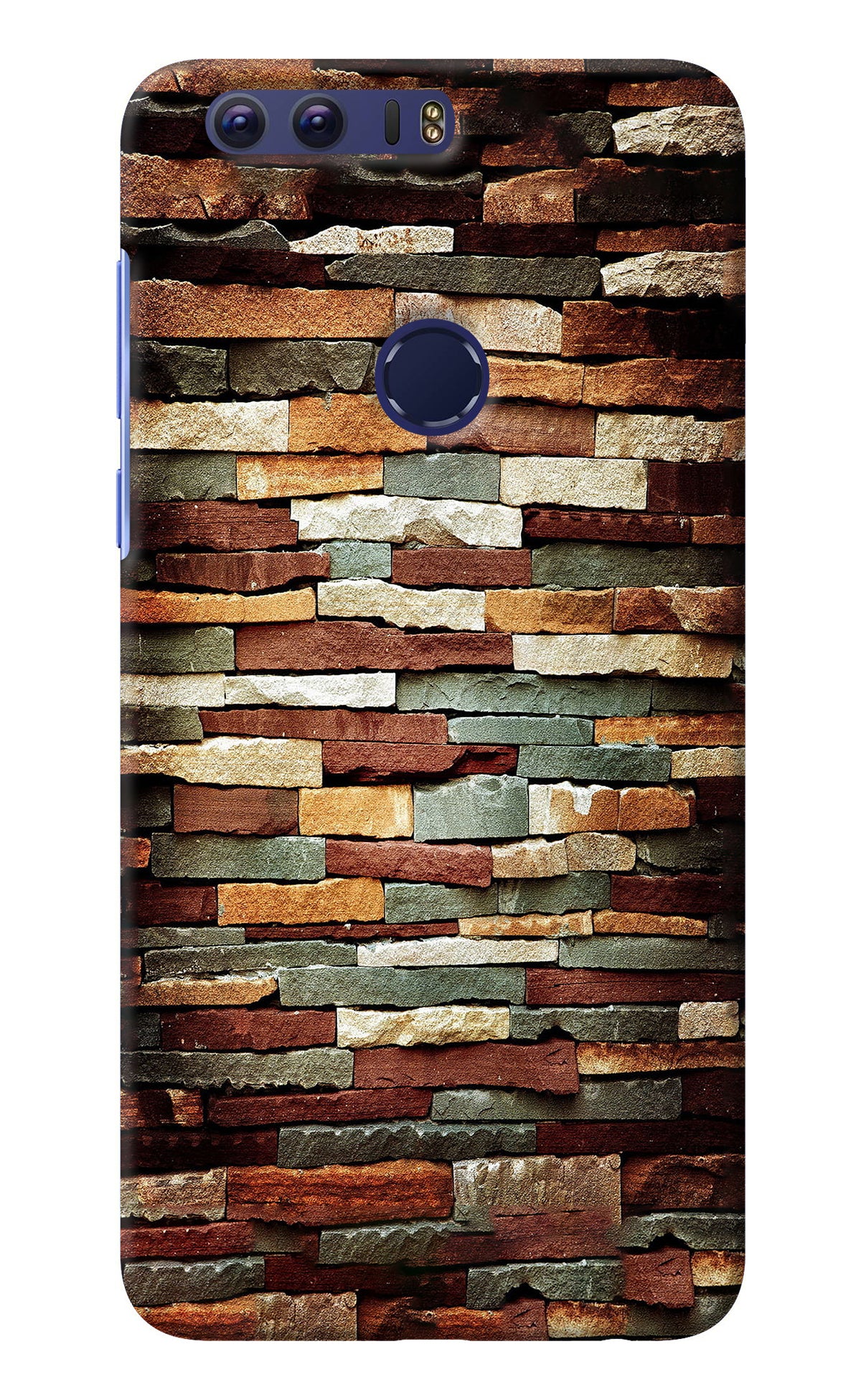 Bricks Pattern Honor 8 Back Cover