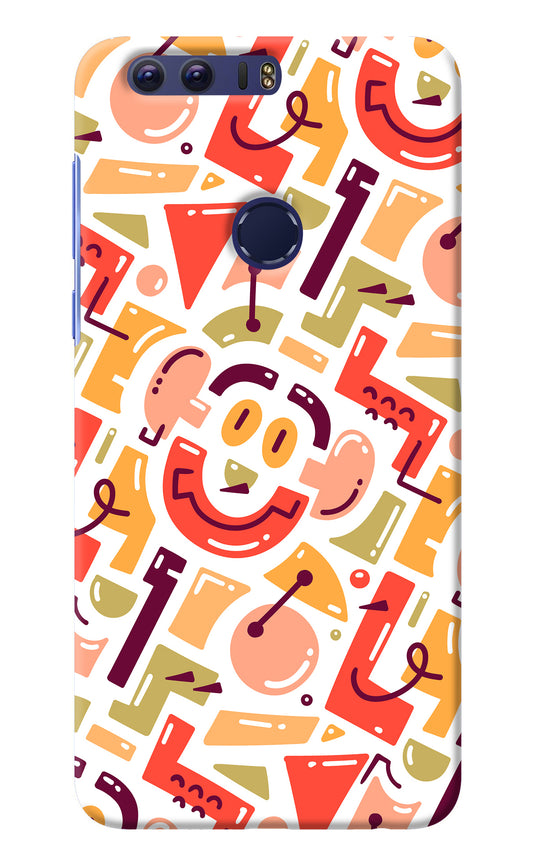 Doodle Pattern Honor 8 Back Cover