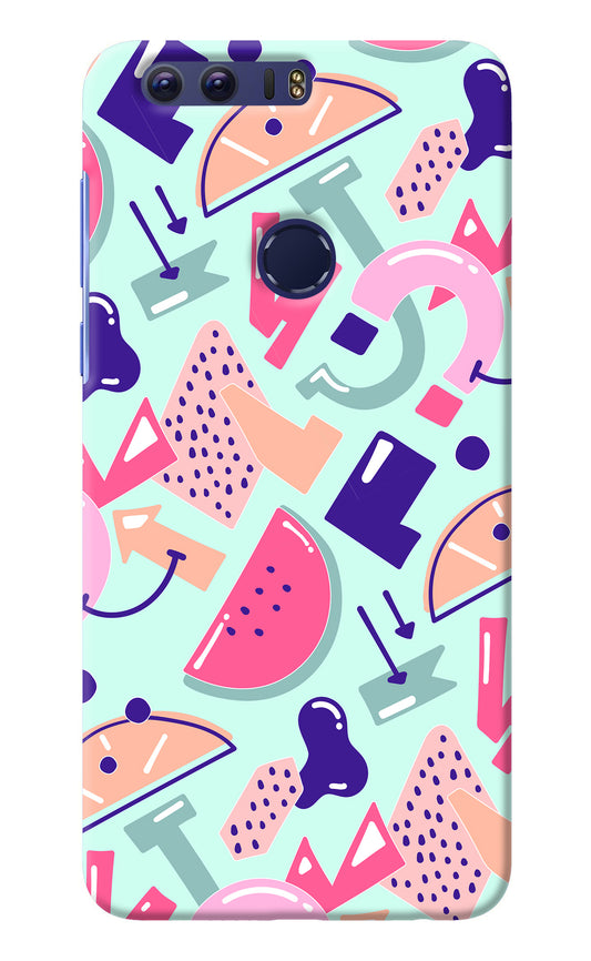 Doodle Pattern Honor 8 Back Cover