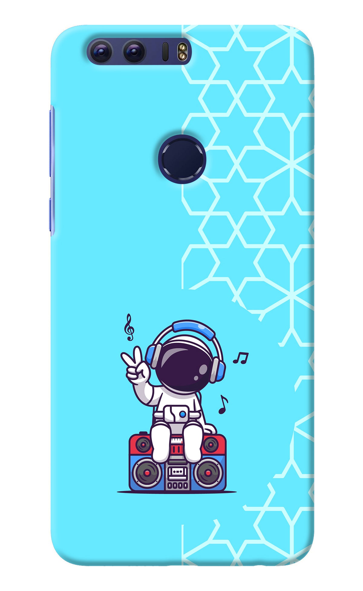 Cute Astronaut Chilling Honor 8 Back Cover