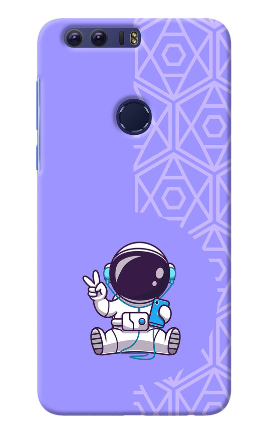 Cute Astronaut Chilling Honor 8 Back Cover