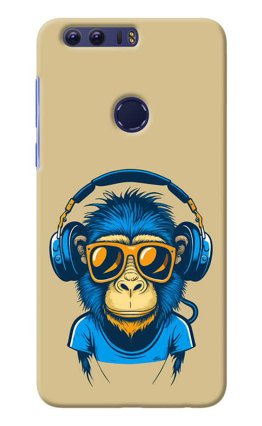Monkey Headphone Honor 8 Back Cover