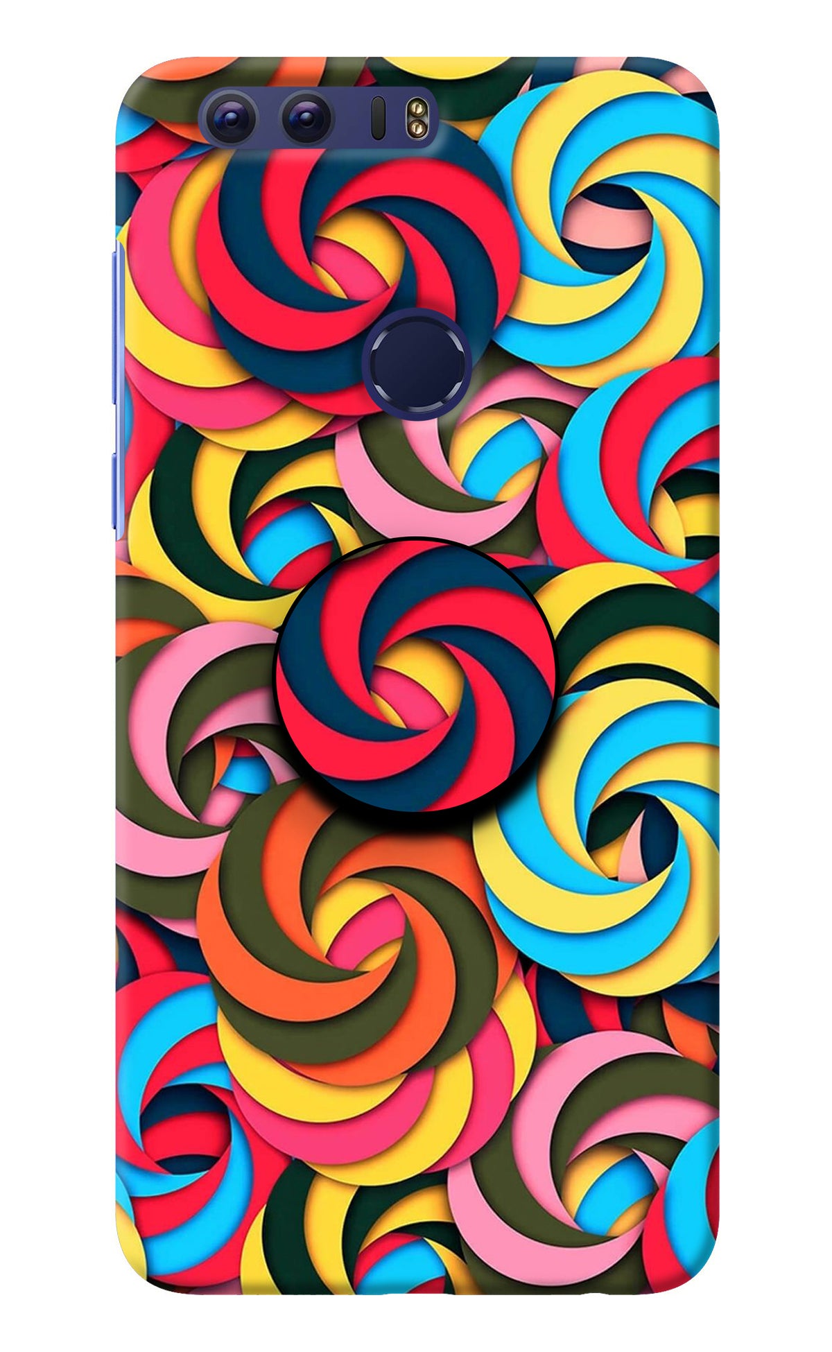 Spiral Pattern Honor 8 Pop Case