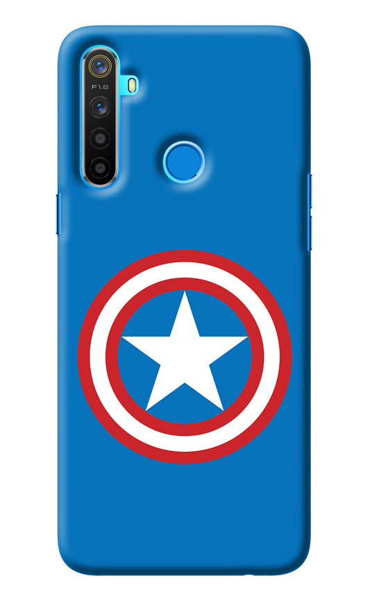 Captain America Logo Realme 5/5i/5s Back Cover
