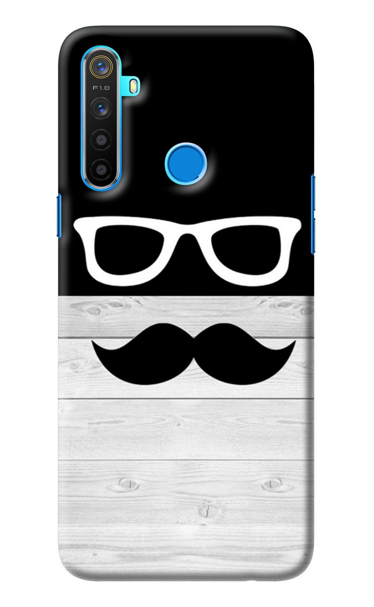 Mustache Realme 5/5i/5s Back Cover