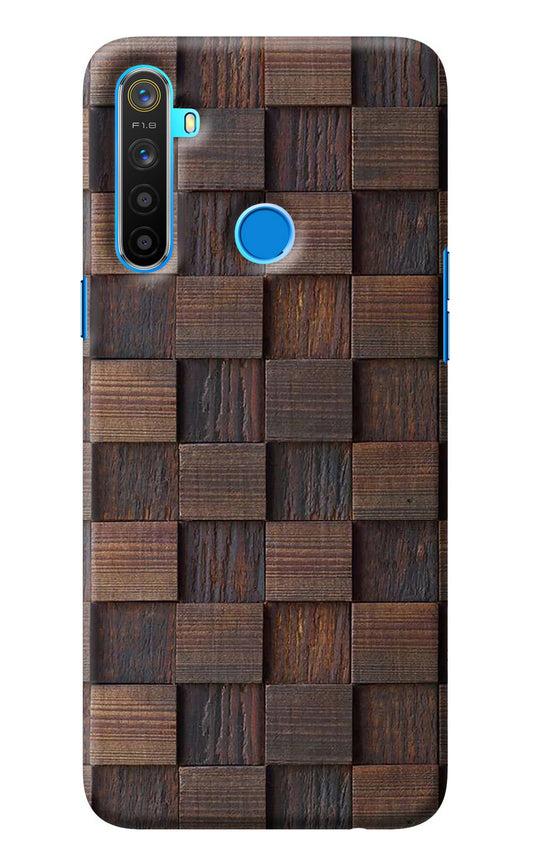Wooden Cube Design Realme 5/5i/5s Back Cover