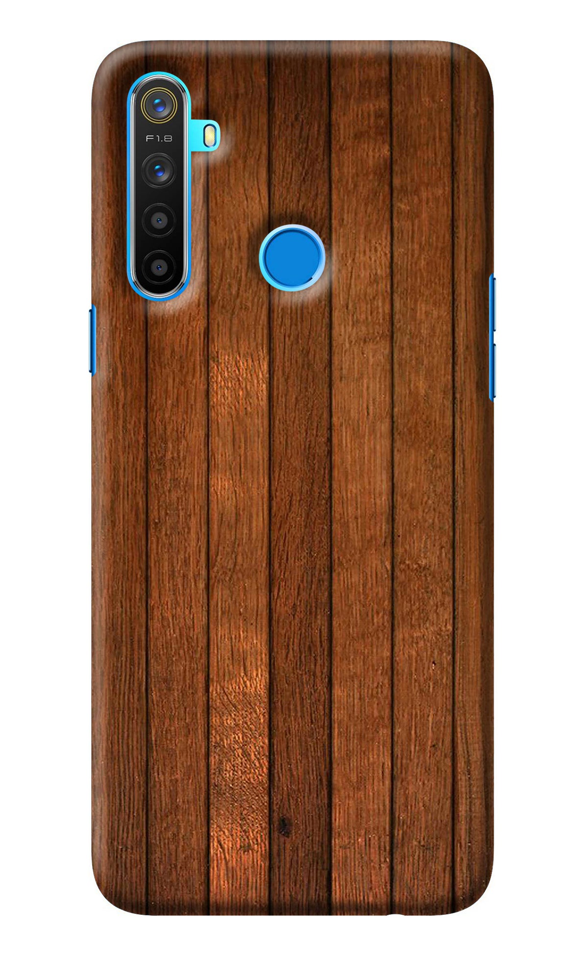 Wooden Artwork Bands Realme 5/5i/5s Back Cover