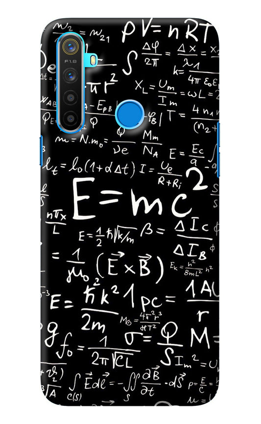 Physics Albert Einstein Formula Realme 5/5i/5s Back Cover