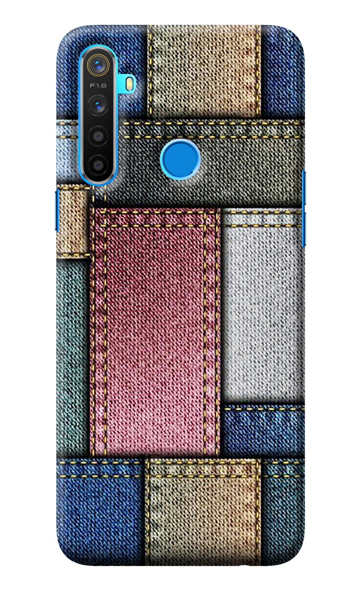 Multicolor Jeans Realme 5/5i/5s Back Cover