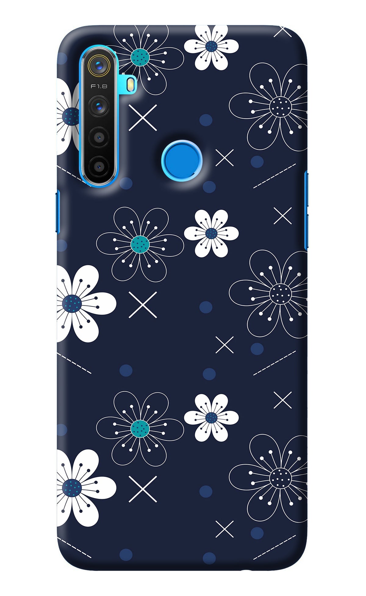 Flowers Realme 5/5i/5s Back Cover