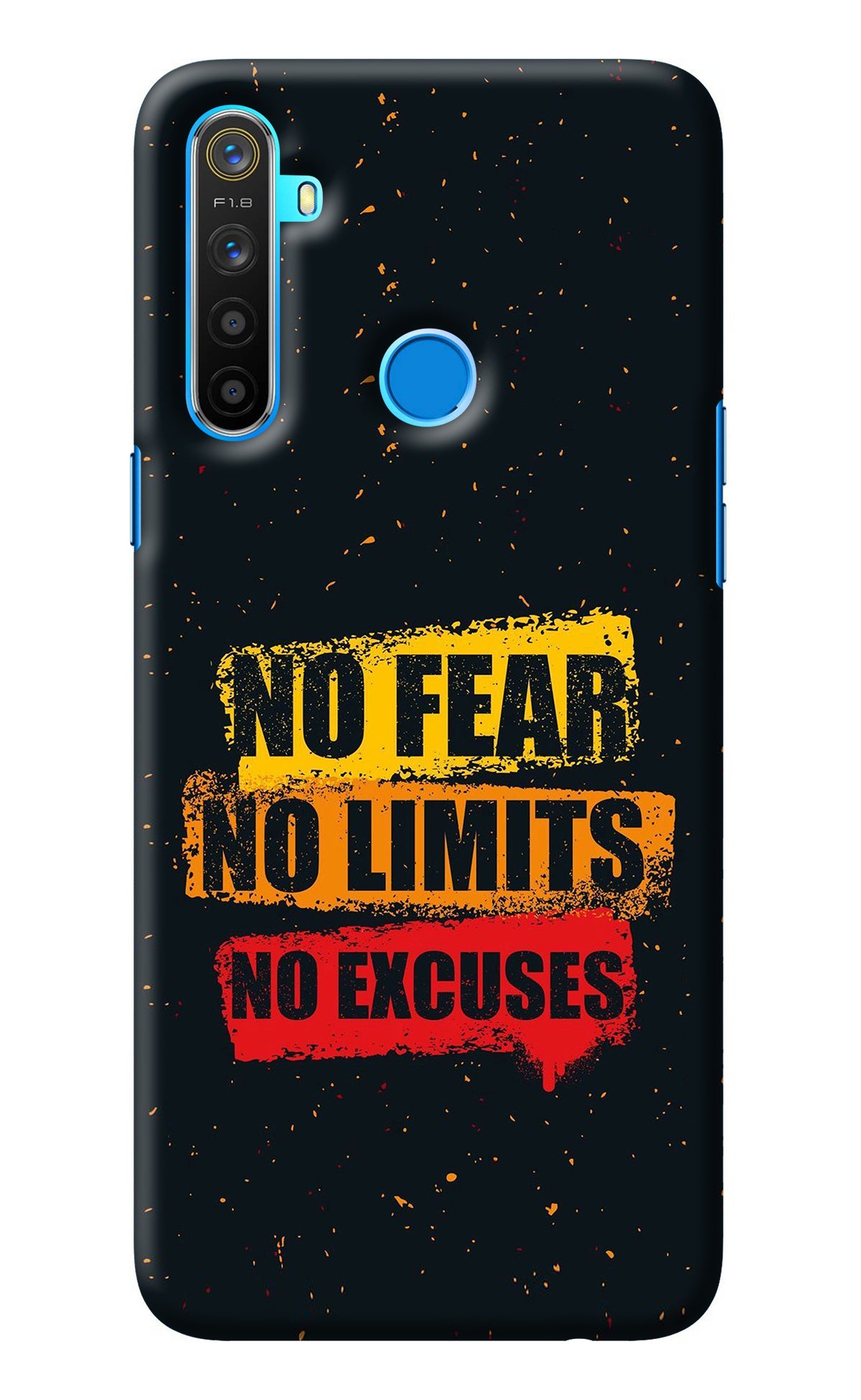 No Fear No Limits No Excuse Realme 5/5i/5s Back Cover