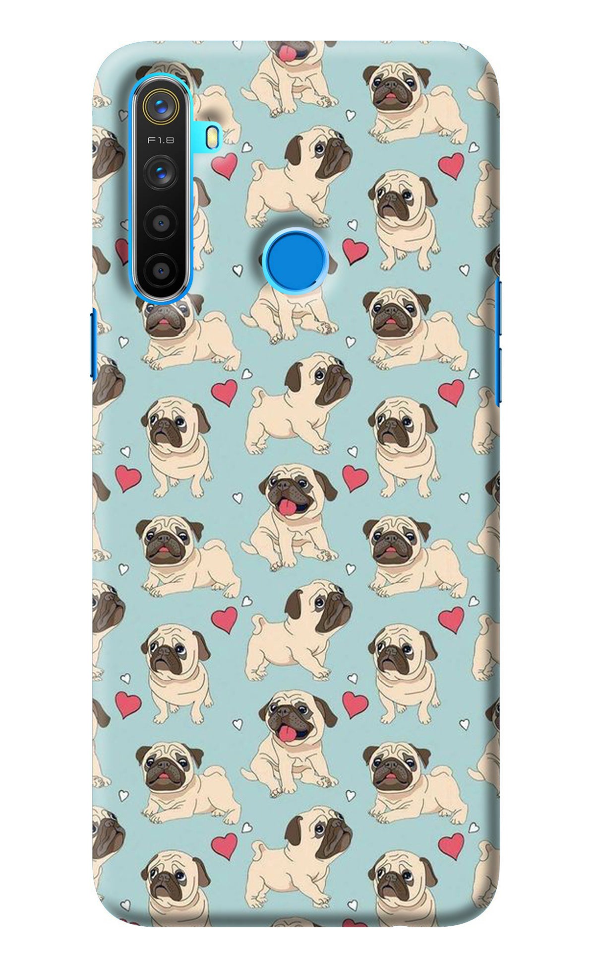 Pug Dog Realme 5/5i/5s Back Cover