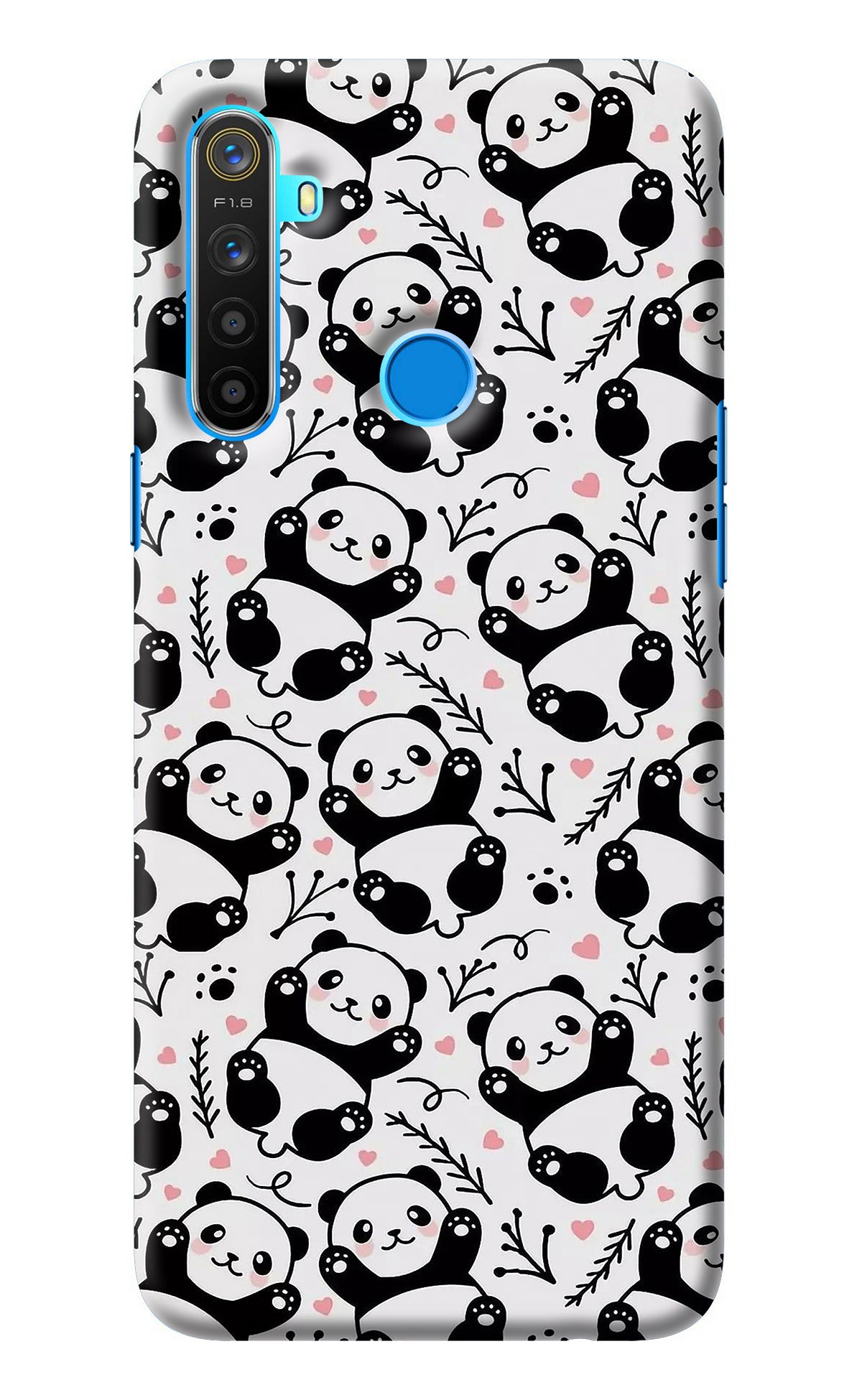 Cute Panda Realme 5/5i/5s Back Cover