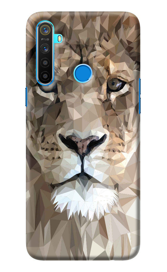 Lion Art Realme 5/5i/5s Back Cover