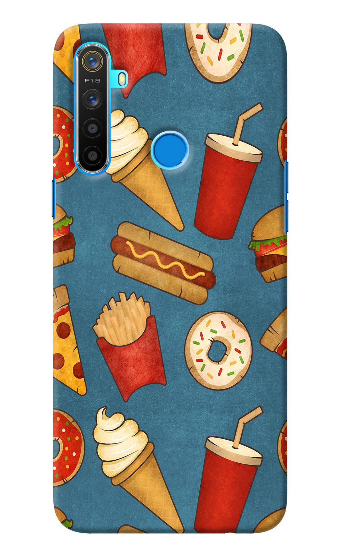 Foodie Realme 5/5i/5s Back Cover