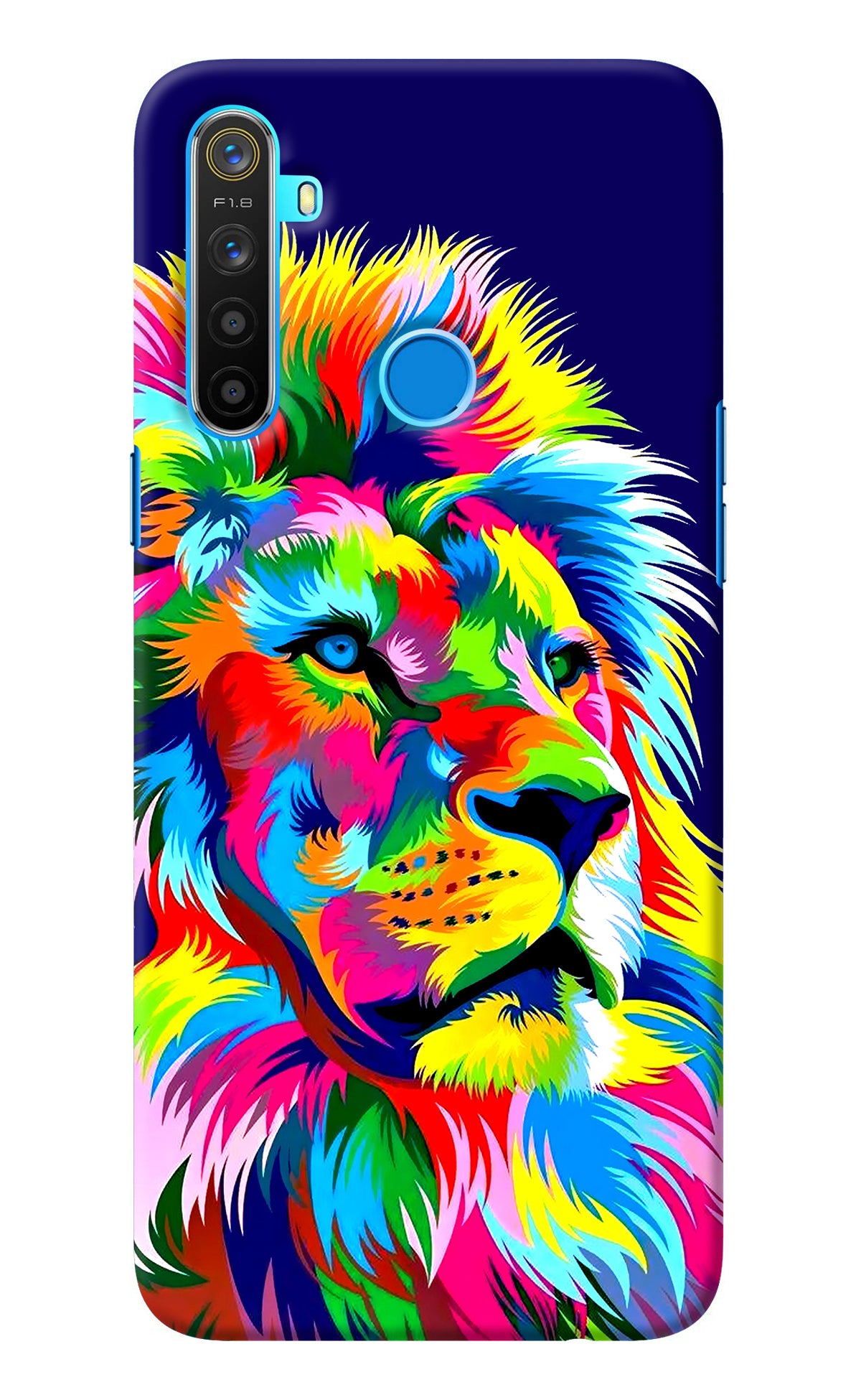 Vector Art Lion Realme 5/5i/5s Back Cover