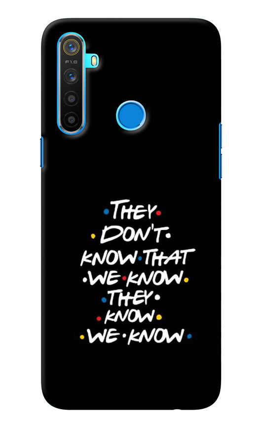 FRIENDS Dialogue Realme 5/5i/5s Back Cover