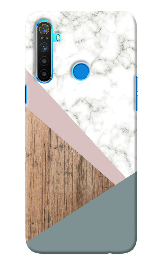 Marble wood Abstract Realme 5/5i/5s Back Cover