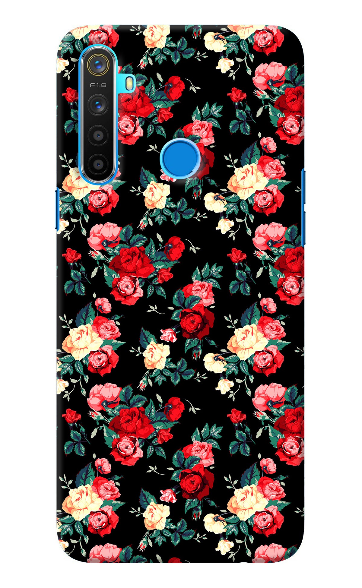 Rose Pattern Realme 5/5i/5s Back Cover