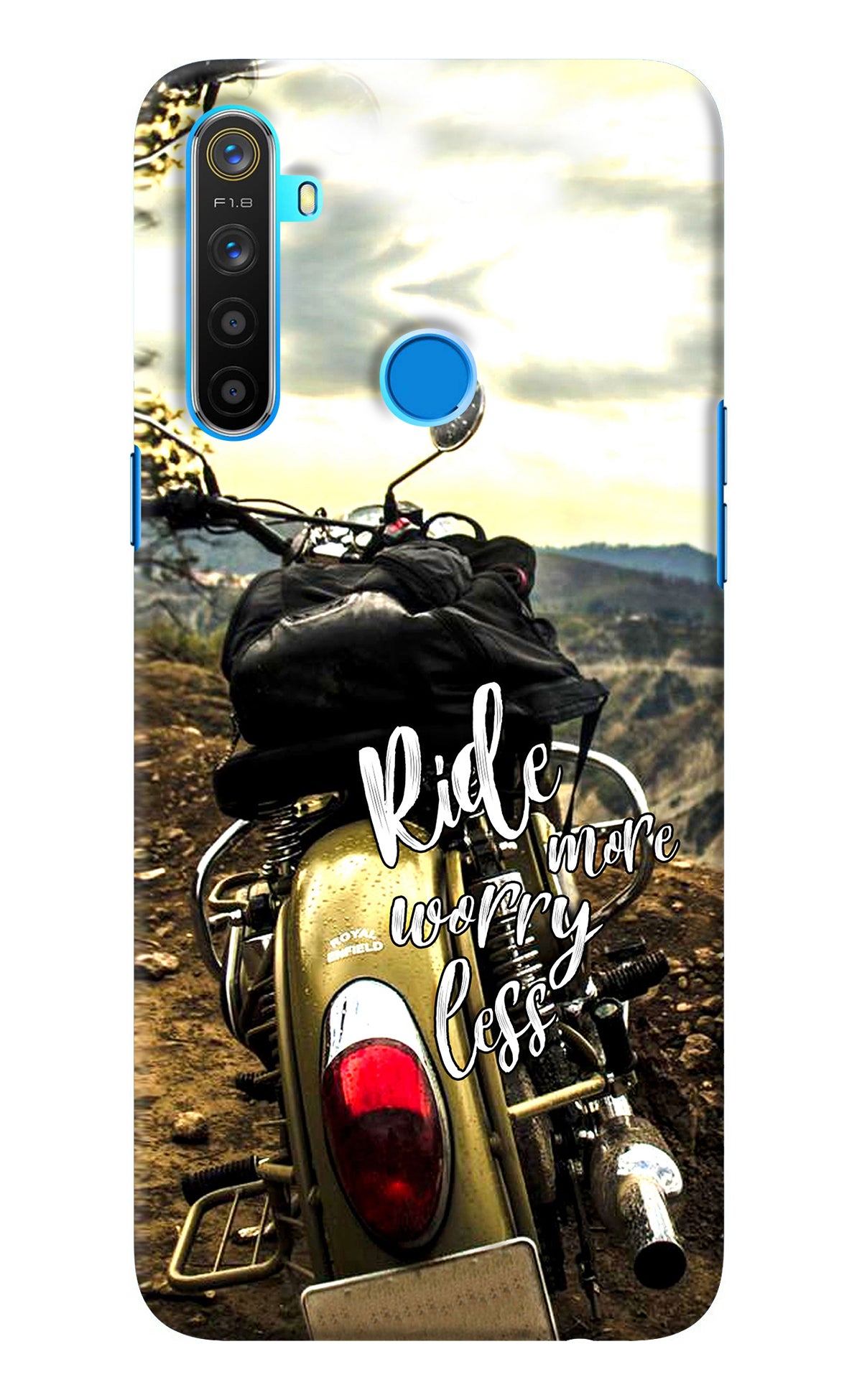 Ride More Worry Less Realme 5/5i/5s Back Cover