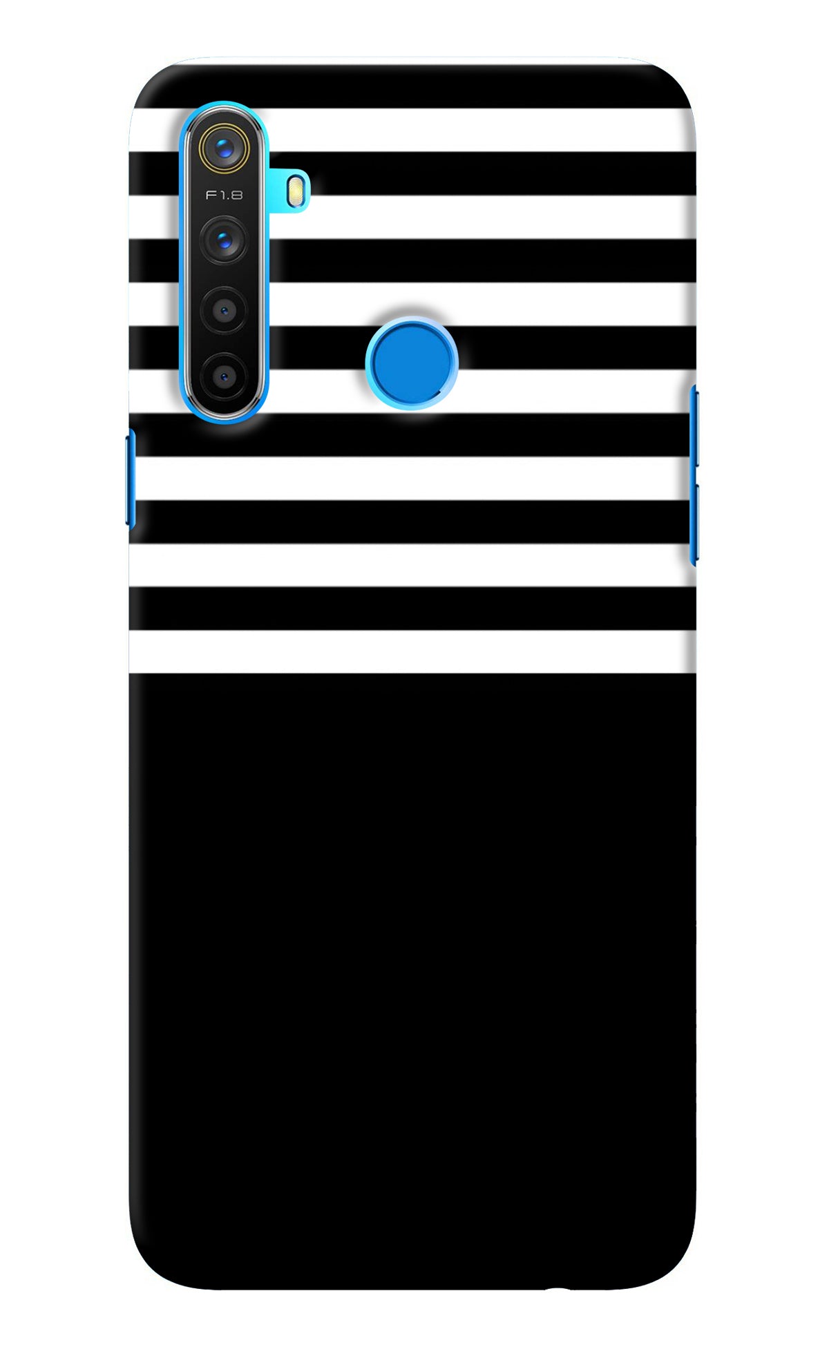 Black and White Print Realme 5/5i/5s Back Cover