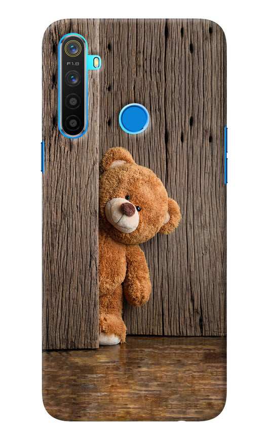 Teddy Wooden Realme 5/5i/5s Back Cover