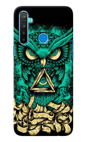 Green Owl Realme 5/5i/5s Back Cover