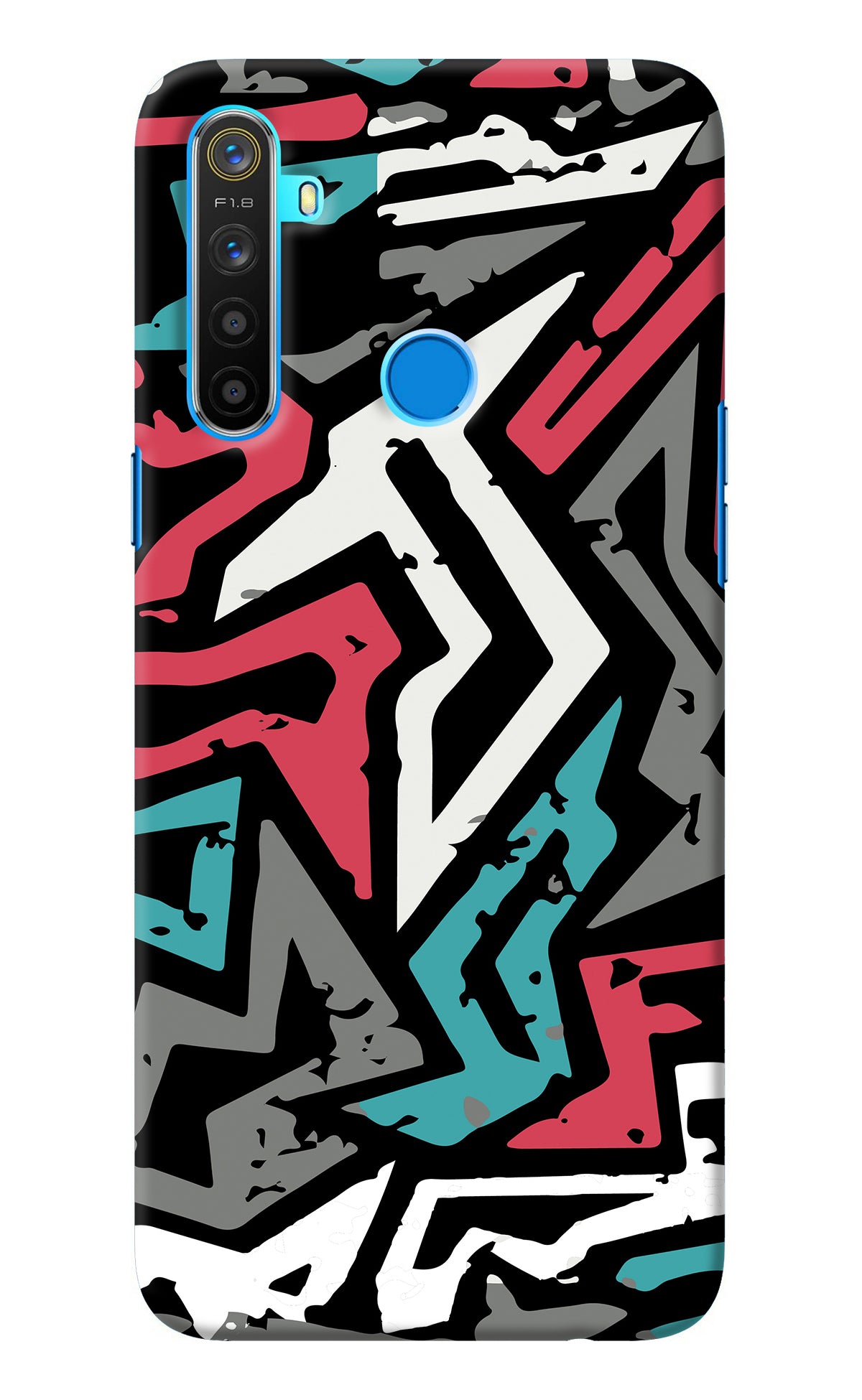 Geometric Graffiti Realme 5/5i/5s Back Cover