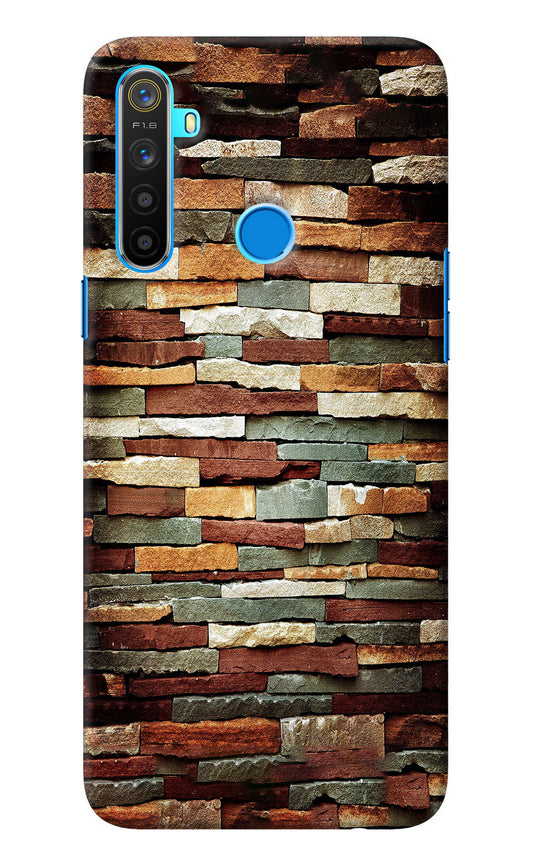 Bricks Pattern Realme 5/5i/5s Back Cover