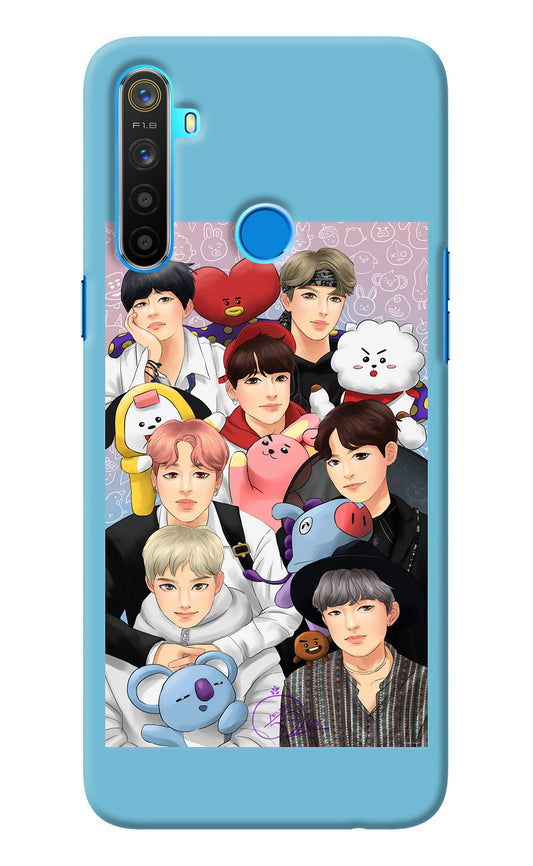 BTS with animals Realme 5/5i/5s Back Cover